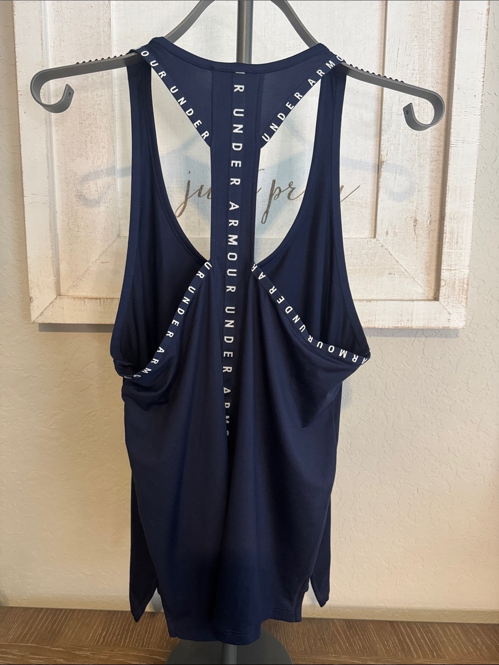 Under Armour Navy Racerback Performance Tank - Picture 2 of 3